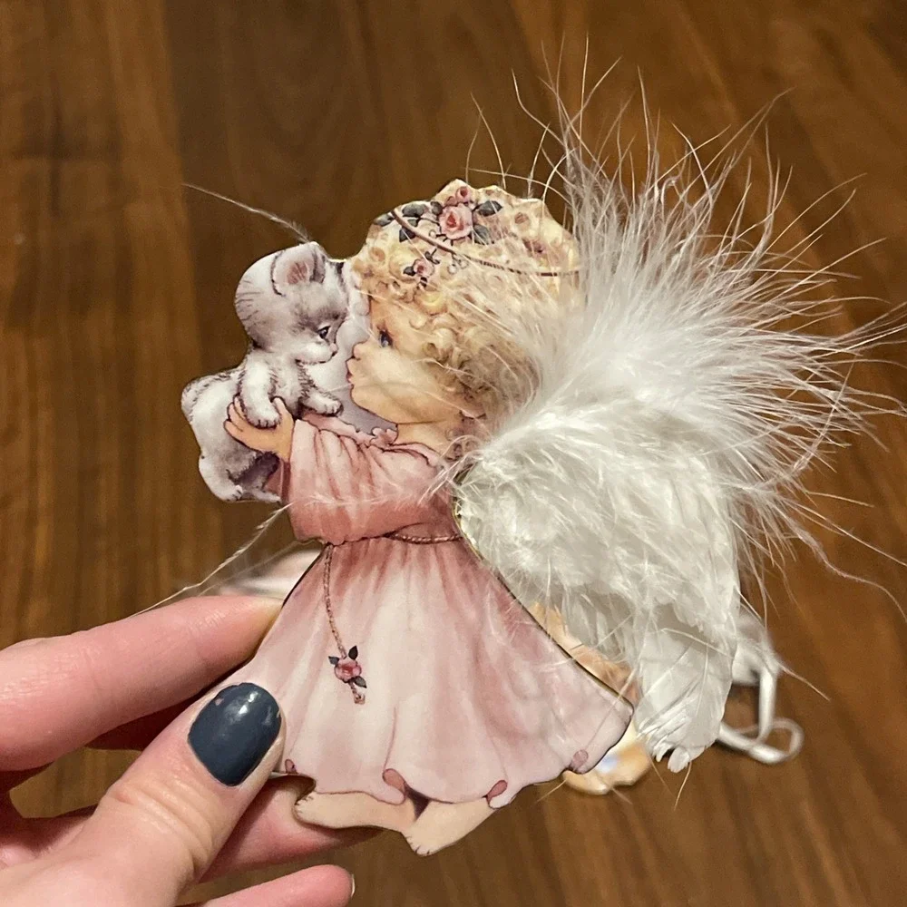 Bradford Exchange:Small Blessings Porcelain Angel Ornament 